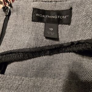 Worthington Black and Gray Blazer